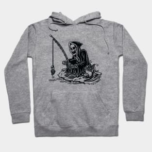 I Will Never Stop Fishing Funny Fisher Skeleton Hoodie